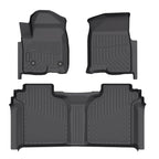 Custom Fit TPE Floor Mats for Chevrolet Silverado 1500 2500HD 3500HD Crew Cab 2019-2025