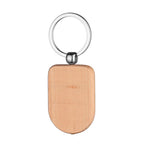 Custom Solid Wood Keychains | Laser Engraved Logo | 1,000-Piece MOQ | Promotional & Hospitality
