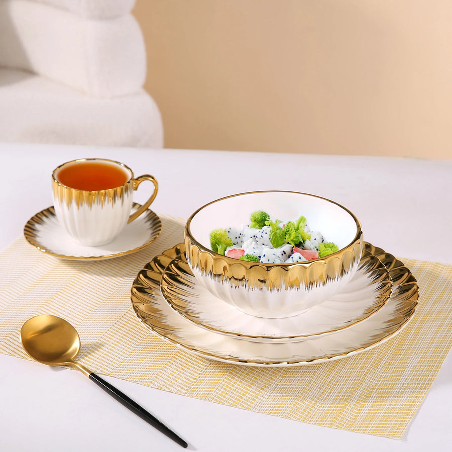 Custom Ceramic Tableware Set with Logo | 200 MOQ