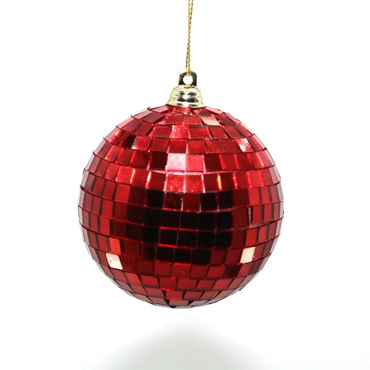 Custom Disco Mirror Christmas Balls | 4cm-80cm Sizes | Bulk Holiday Decor