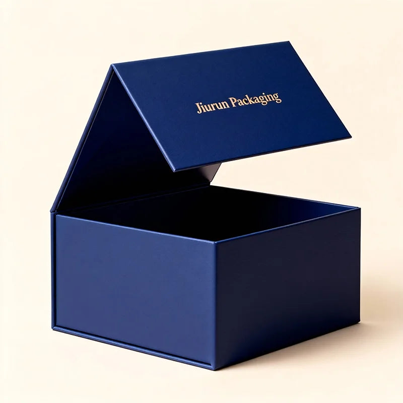 Custom Folding Magnetic Gift Box with Gold Stamping | 500 MOQ