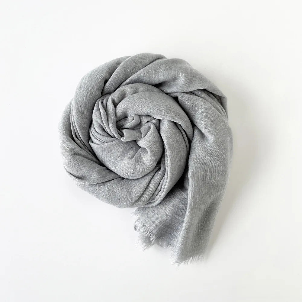 Custom Bamboo Knot Cotton Scarves 180x80cm | 18 Colors | Bulk Boutique Scarves