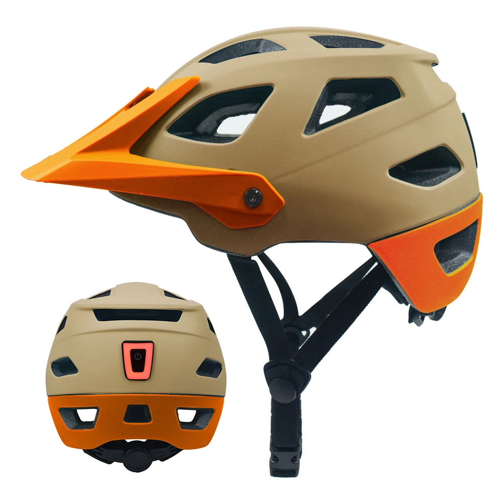 Custom MTB Bike Helmet with Rear Light & Logo | MOQ 1 pc