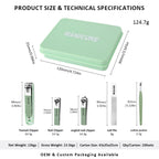 Custom Stainless Steel Manicure Set | Gift Box | MOQ 3 Sets