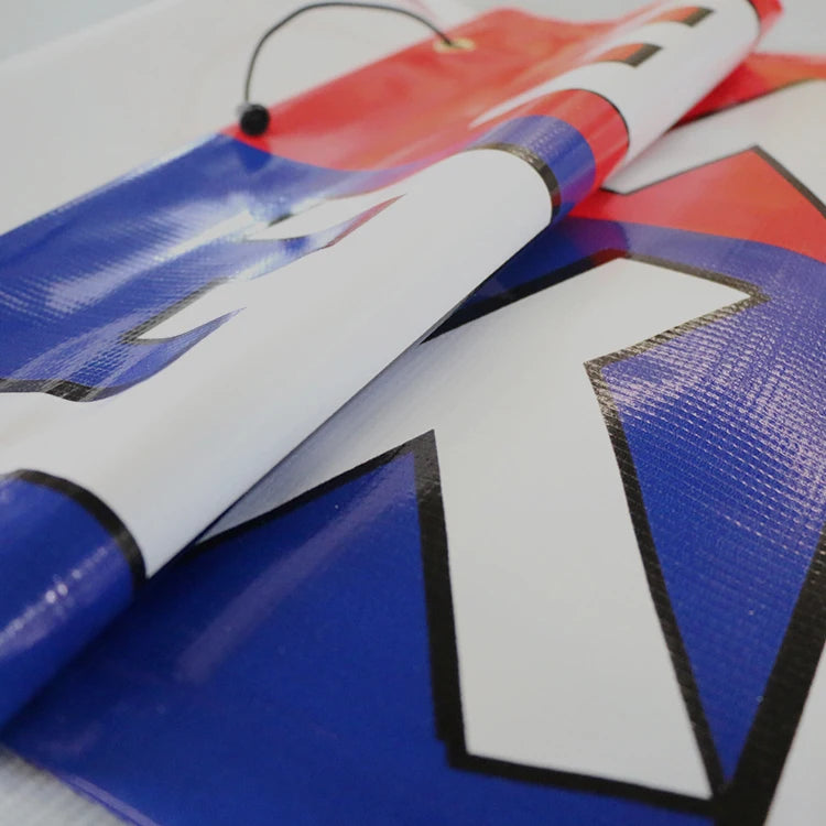 Custom Outdoor Flags: 1 MOQ, 3-Day Lead, 65-250gsm Polyester | Advertising Banners with Grommets