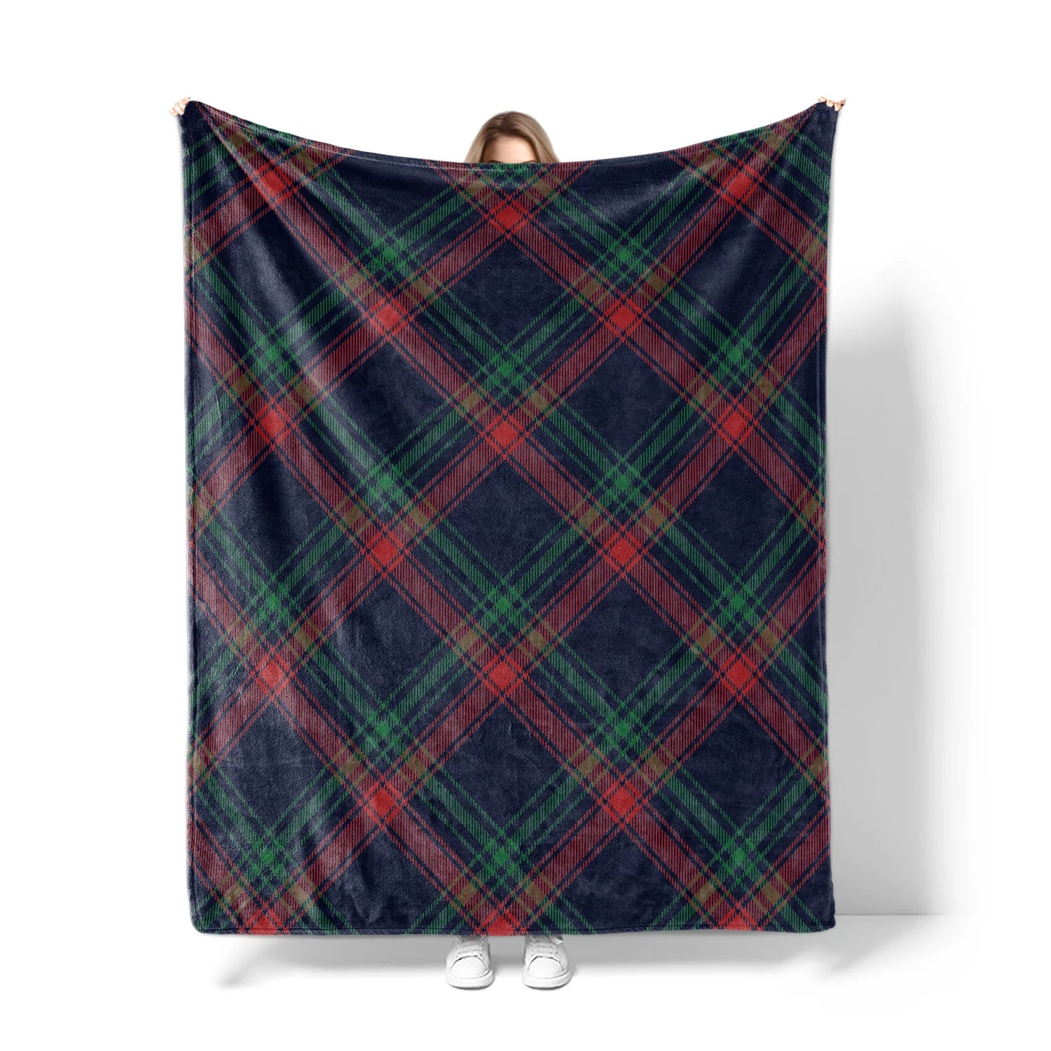 Custom Flannel Fleece Blanket | Recycled Polyester | Jacquard & Embroidery | MOQ 20 Pieces