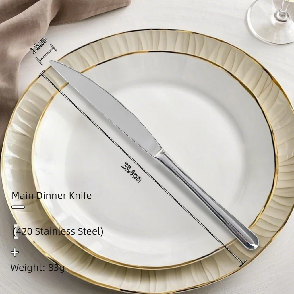 304 Stainless Steel Flatware Set | 300 MOQ | Super Mirror Polish | Custom