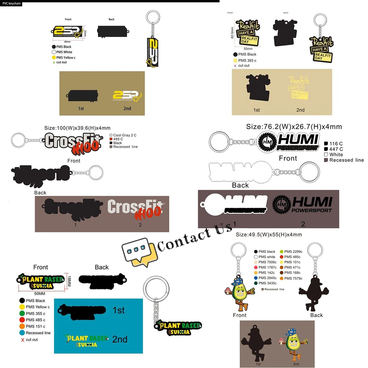Custom Soft PVC Keychains | 2D/3D Logo | 100 MOQ | 7-Day Lead