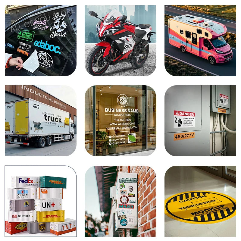 Custom Die Cut Car Decals with Logo | Waterproof Vinyl