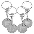 Custom Shopping Cart Token Keychain | 100 MOQ | 12-Day Lead