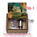 Wooden Hand-Cranked Music Box | Howl's Moving Castle | 10 MOQ | Custom