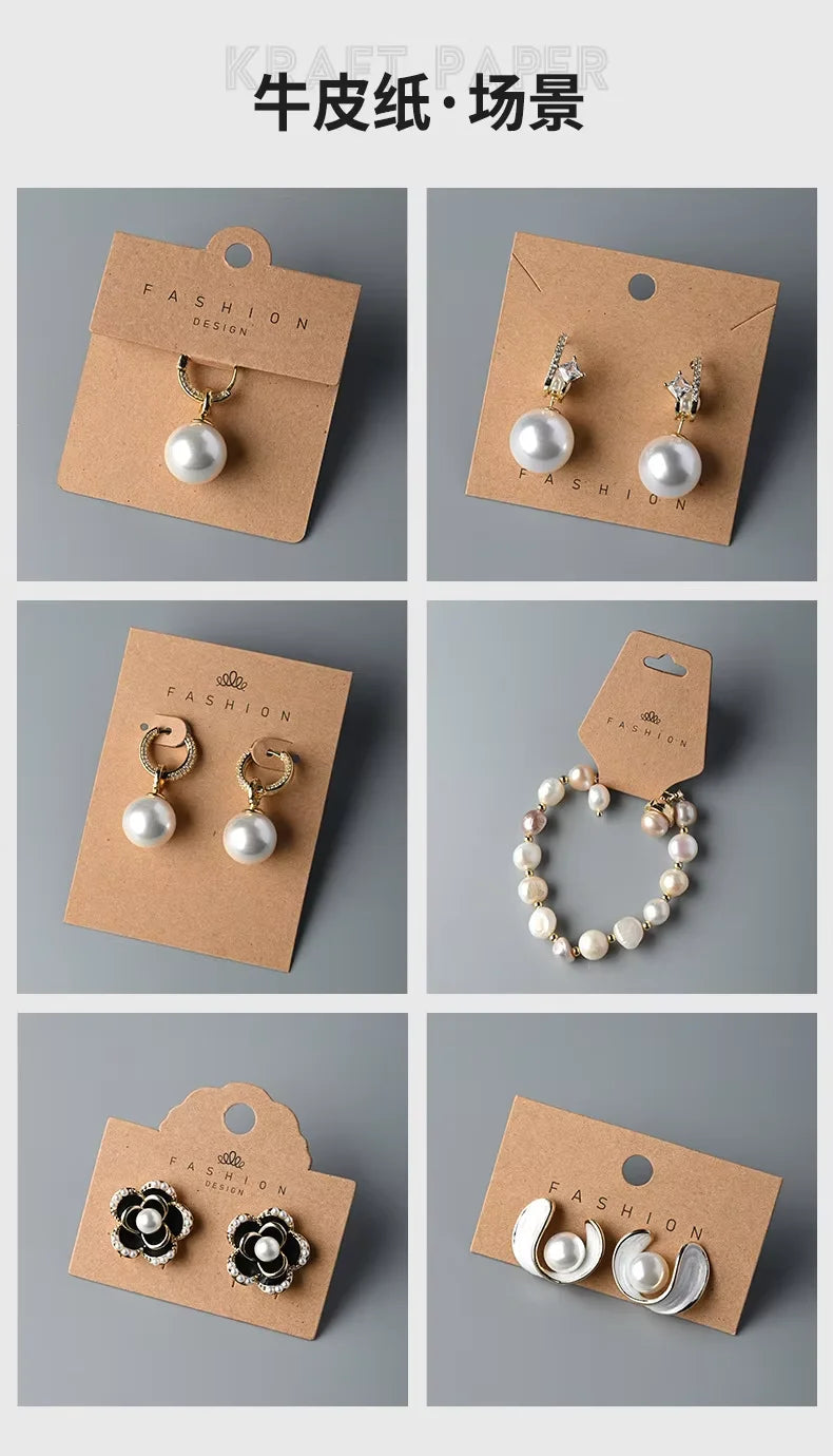 Custom Paper Jewelry Display Cards with Logo | MOQ 100