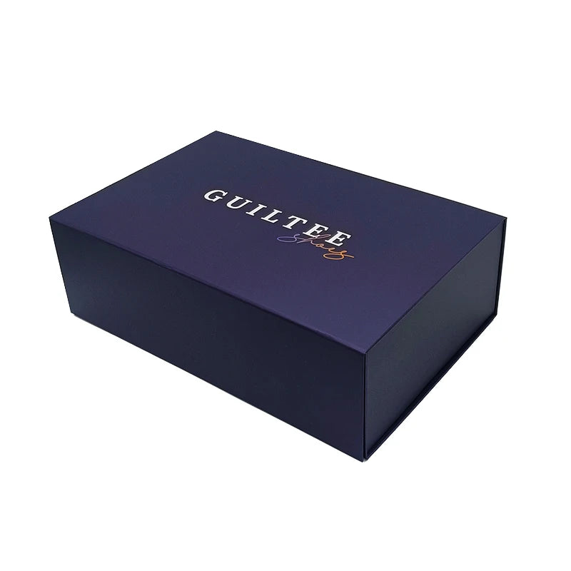 Custom Foldable Magnetic Gift Boxes: 2 MOQ, 20-Day Production | Recyclable Cardboard Packaging for Shoes & Clothes