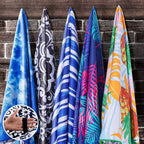 Custom Sublimated Microfiber Beach Towel: 400-500GSM, Full-Color Digital Print, Quick-Dry