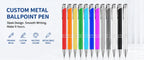 Custom Metal Pen with Logo | UV Printing | 1pc MOQ | 15-Day Lead