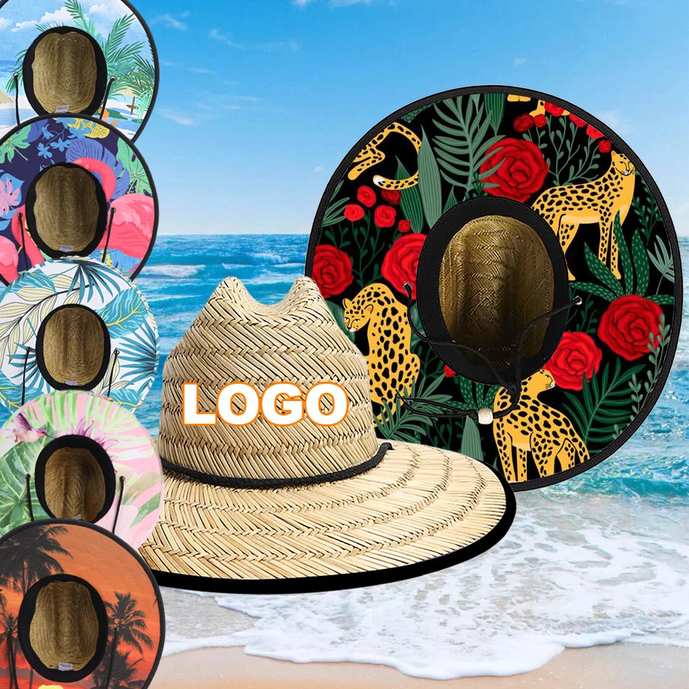 Custom Straw Lifeguard Hats with Logo | 1 MOQ BSCI Certified