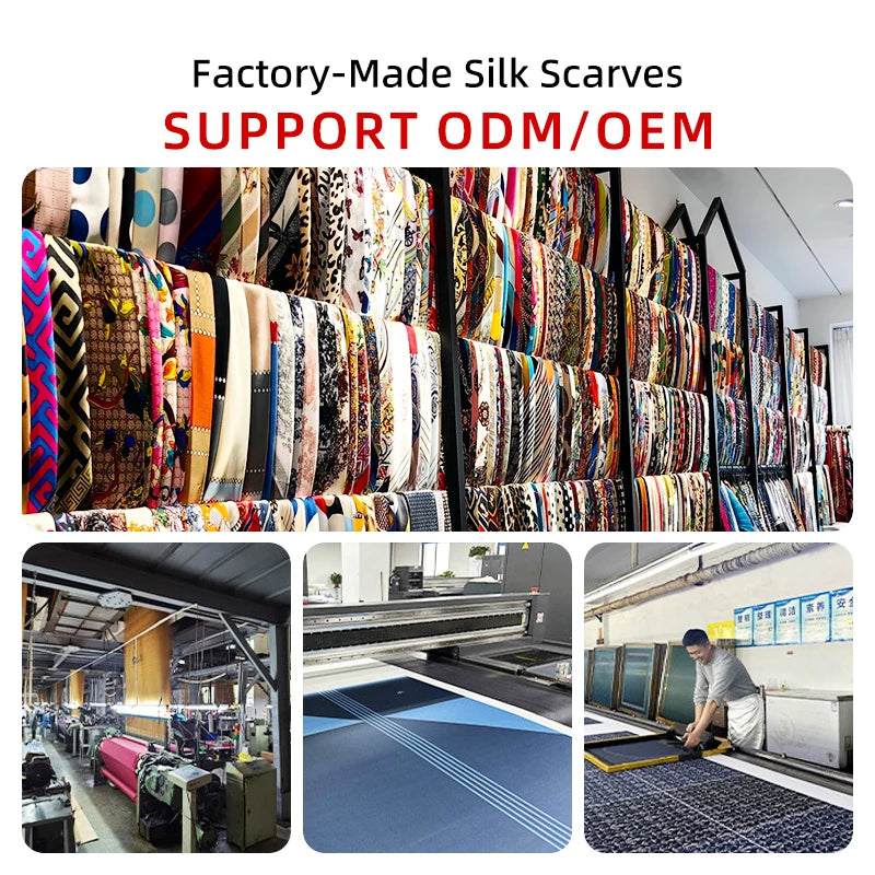Custom Photo Silk Scarves | MOQ 30 | 8-Day Lead