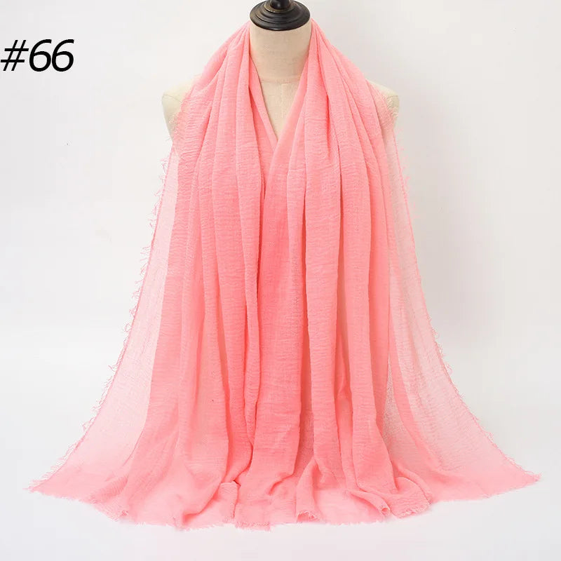 Wholesale Polyester Scarves: 105 Colors, 10-Day Lead, 90x180cm | Spring/Summer Women's Fashion