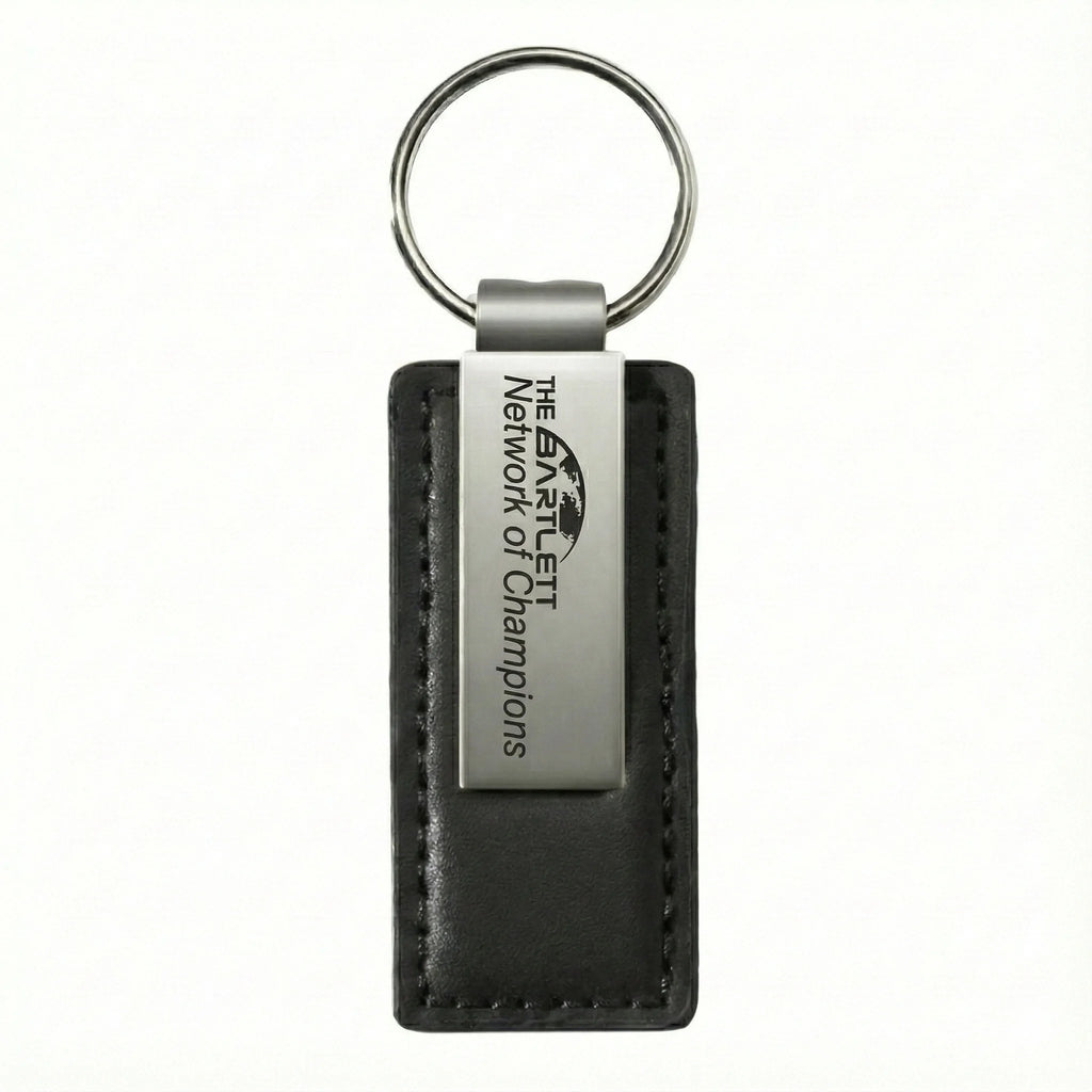 Custom Genuine Leather Keychain with Logo | 10-Piece MOQ
