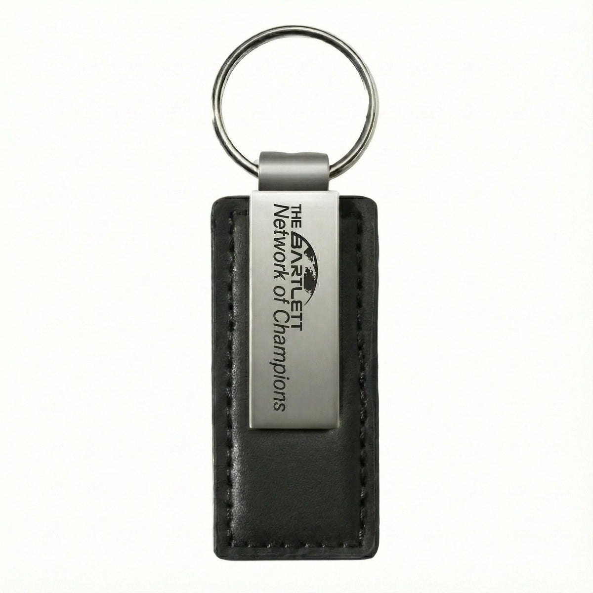 Custom Genuine Leather Keychain with Logo | 10-Piece MOQ