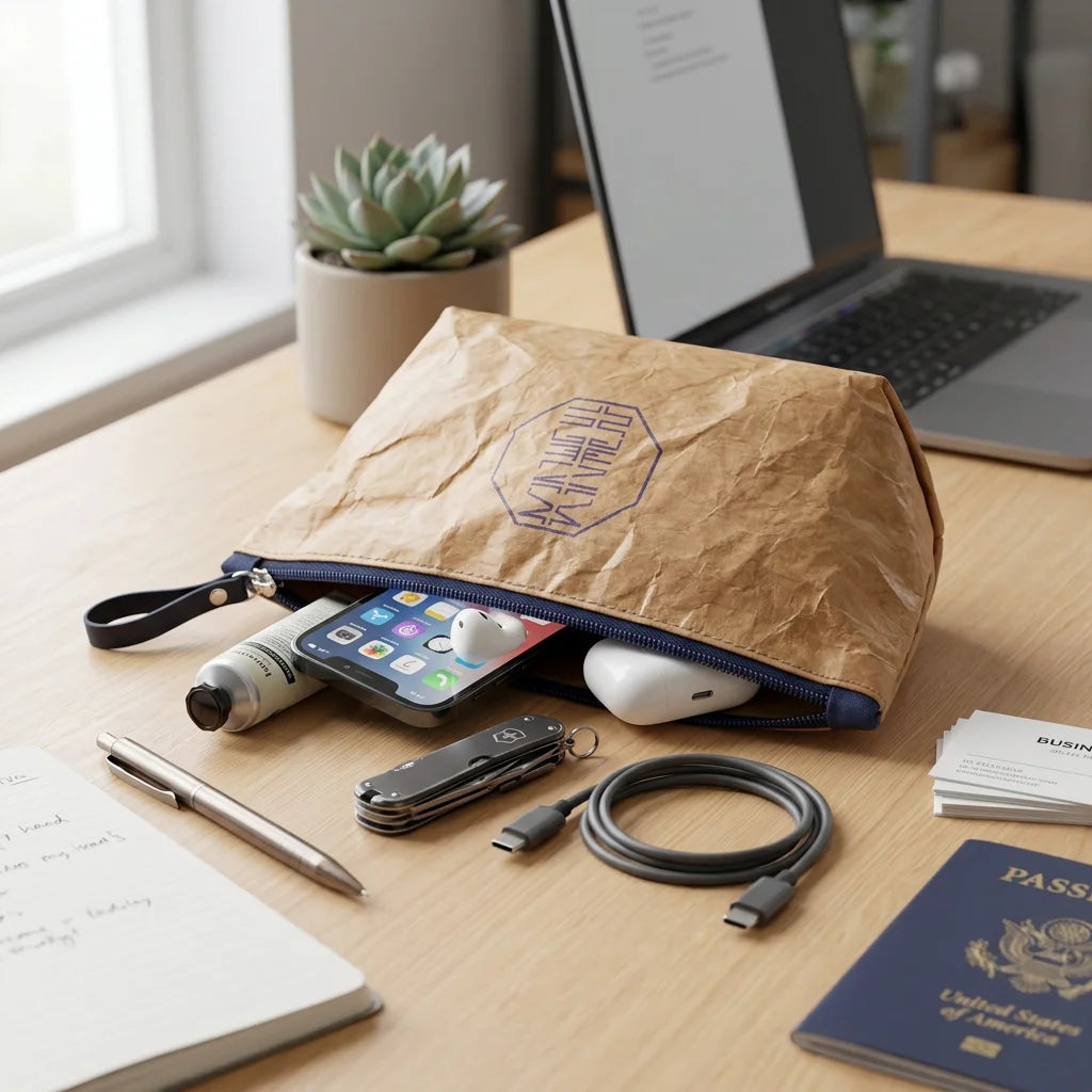 Custom Tyvek Cosmetic Pouches | Eco-Friendly | 15-Day Lead
