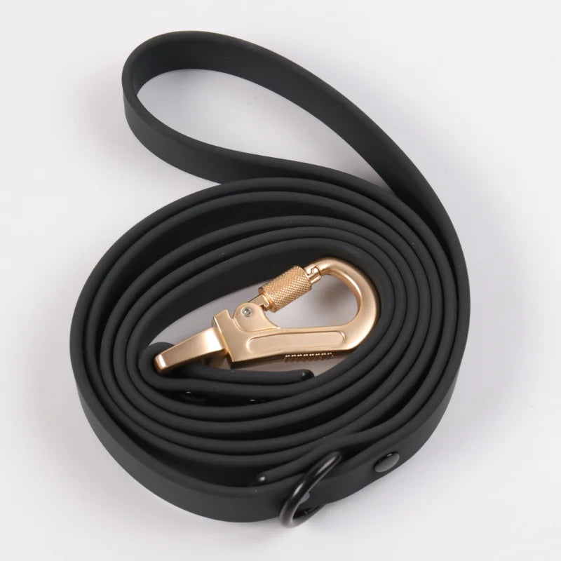 Custom PVC Dog Collar Leash with Logo | MOQ 5 Stock