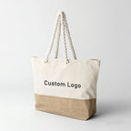 Custom Oversized Canvas Tote Bag with Logo | 100 MOQ