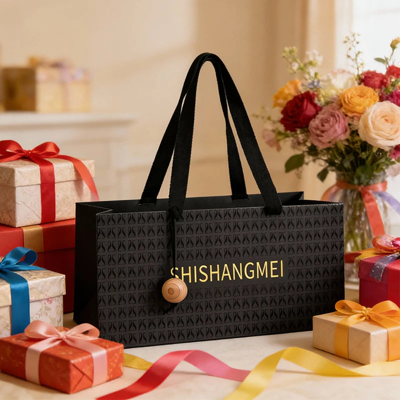 Custom Luxury Paper Shopping Bags | Embossing & Hot Stamping | Eco-Friendly Bulk