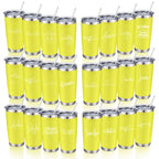 20oz Powder Coated Stainless Steel Tumbler with Lid and Straw Hole for Coffee, Travel and Laser Engraving