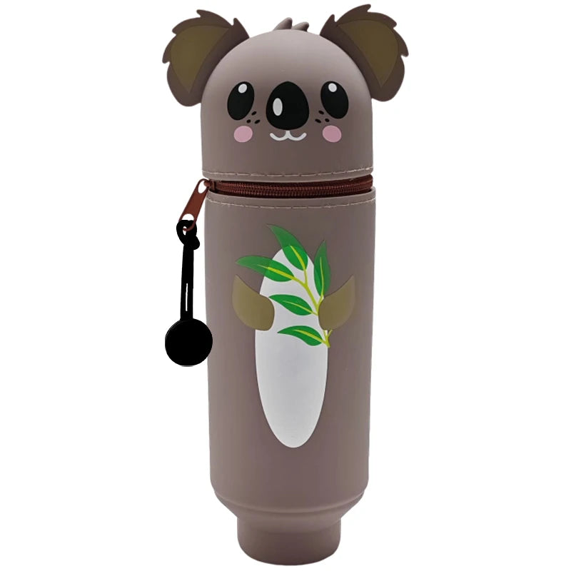 Custom Silicone Pen Holder with Logo | LFGB Certified, Foldable Animal Shape, 500 MOQ