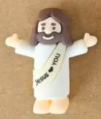 Mini Jesus Figurines | Hand-Painted Religious Figures | Bulk Baptism Gifts