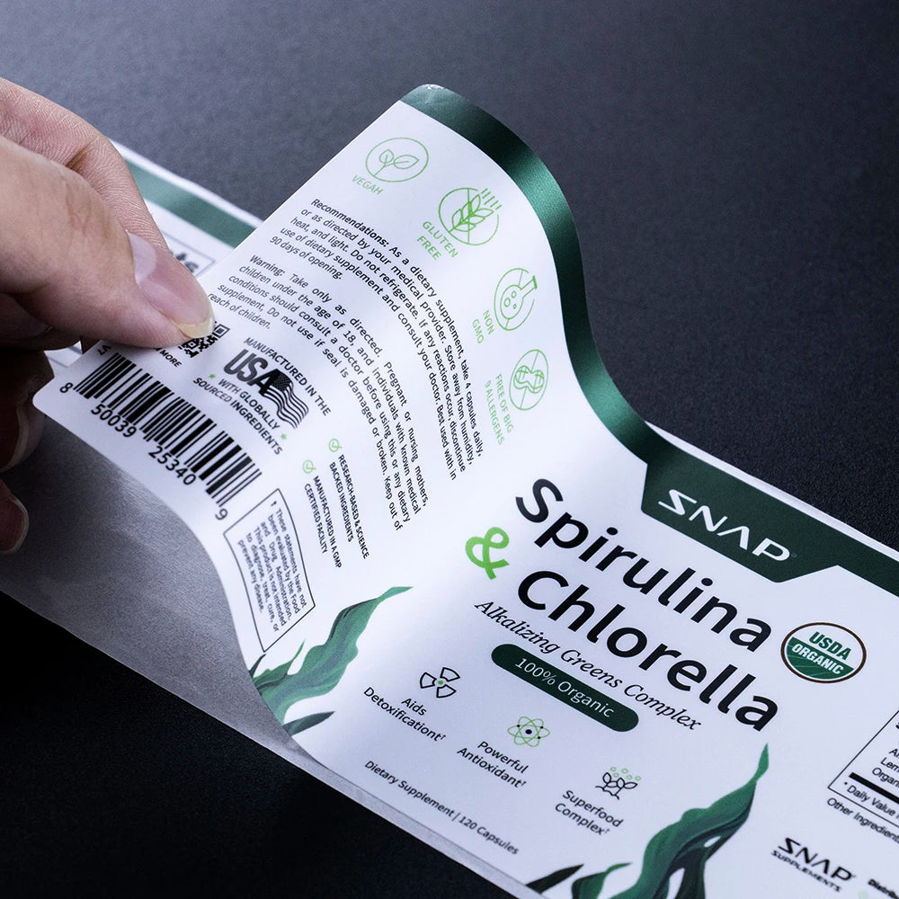 Custom Waterproof Vinyl Labels | Silver Foil Stickers