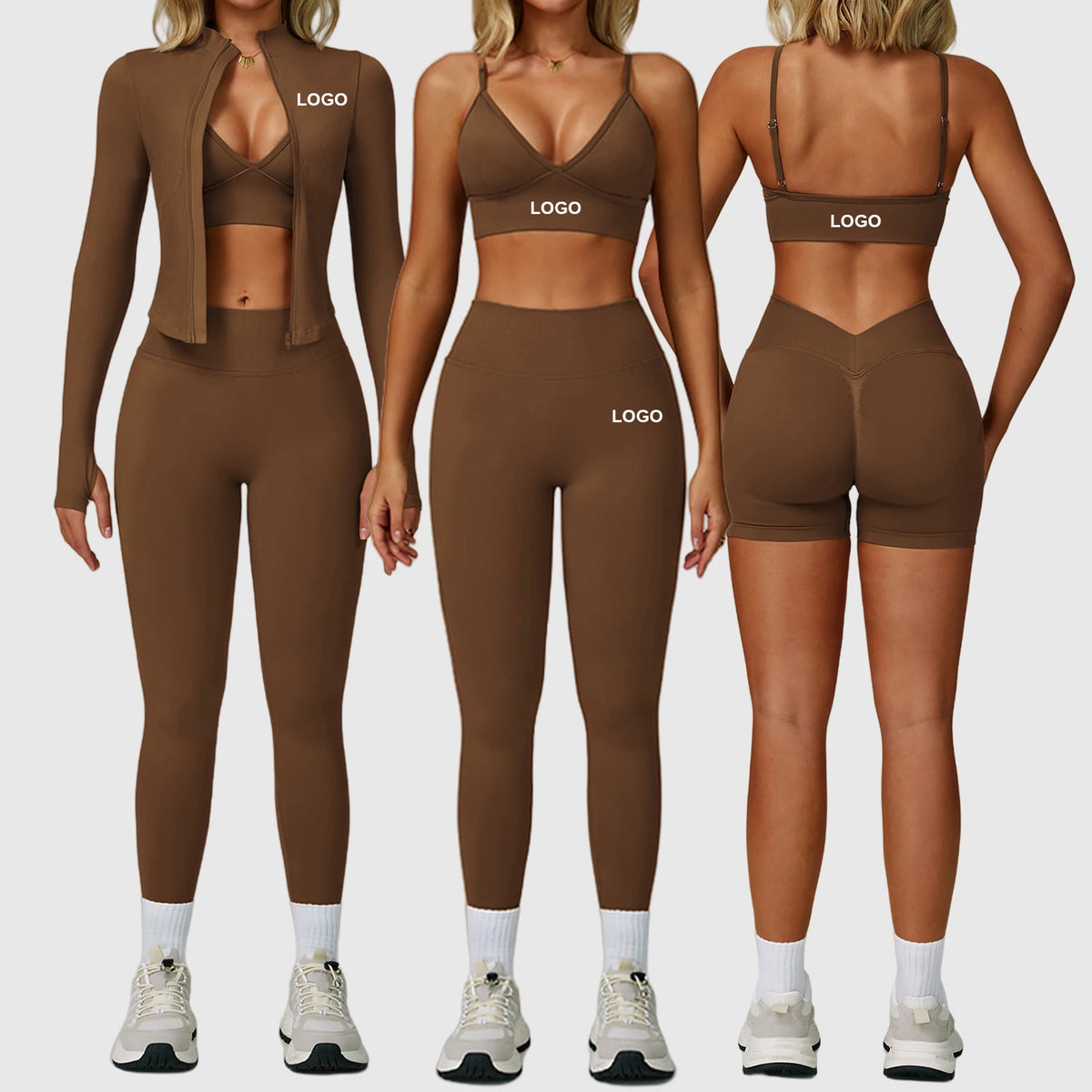 Custom Seamless Activewear with Logo | MOQ 100 Wholesale