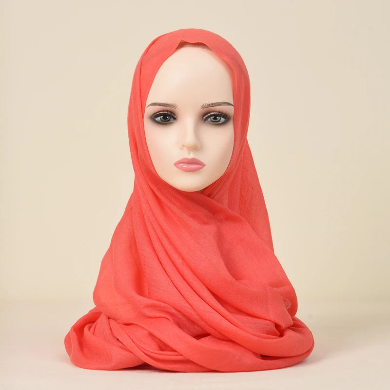 Polyester Silk Satin Hijab | 107x180cm | 24 Colors | Wholesale | Custom Packaging