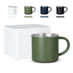 Custom 400ml Stainless Steel Camping Mug | 120 Pcs MOQ Powder Coated
