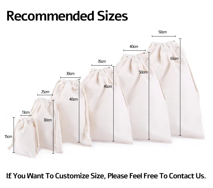 Organic Cotton Drawstring Bags Wholesale | Custom Logo 100 MOQ 7-Day Lead