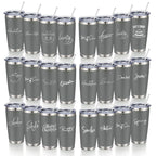 20oz Powder Coated Stainless Steel Tumbler with Lid and Straw Hole for Coffee, Travel and Laser Engraving