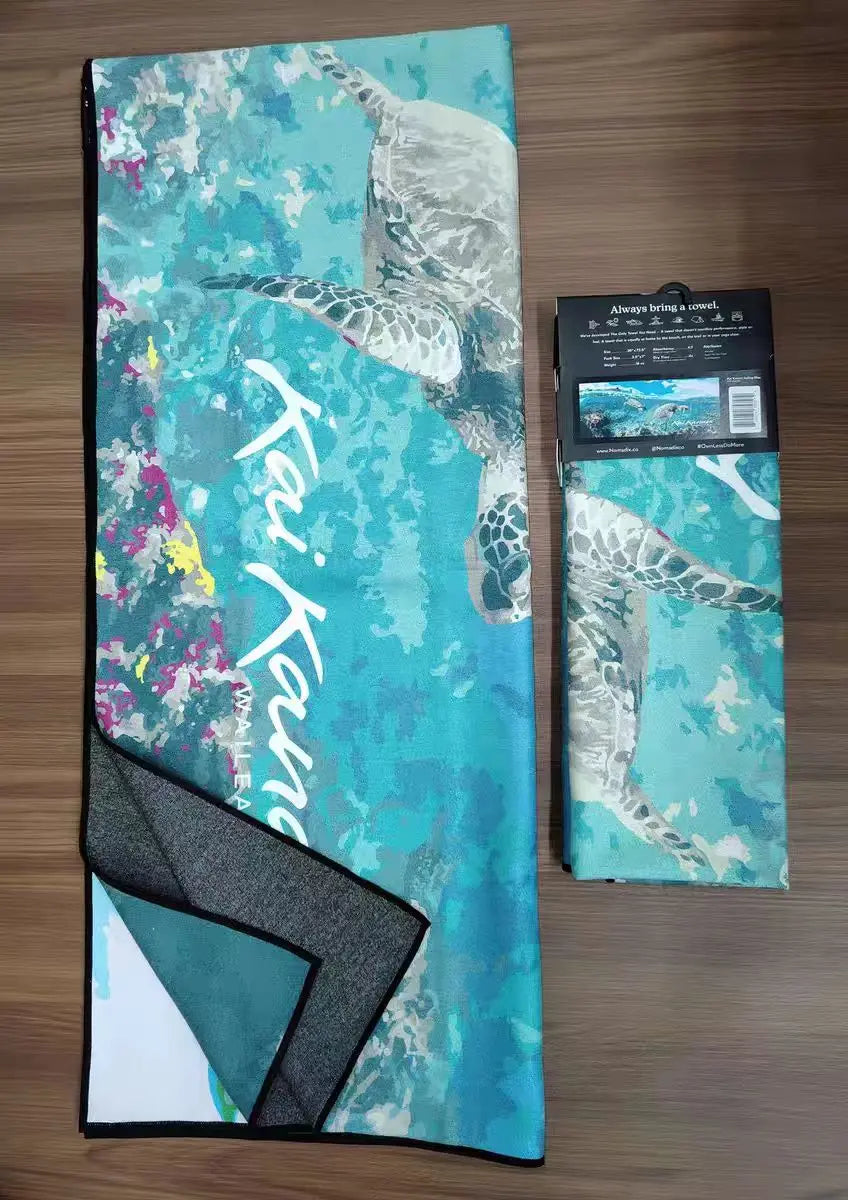 GRS-Certified Recycled Beach Towels | Sand-Free & 5x Quick-Dry | 100-Piece MOQ | Sustainable