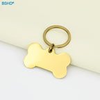 Custom Stainless Steel Pet ID Tags with Laser Engraving | 100 MOQ for Dog Tags & Keychains