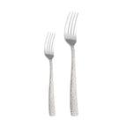 Hammer Pattern Tableware Set | 6-Piece Stainless Steel | Hotel MOQ 50