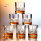 Custom Carved Diamond Whiskey Glasses | 300ml | OEM Service