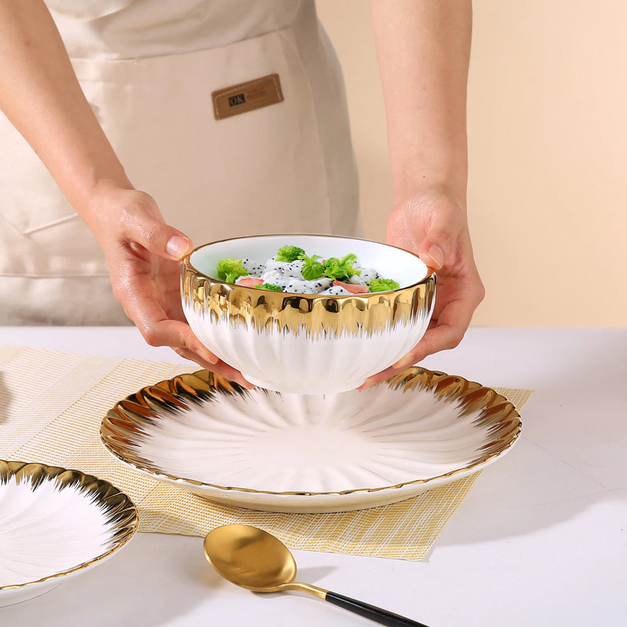 Custom Ceramic Tableware Set with Logo | 200 MOQ