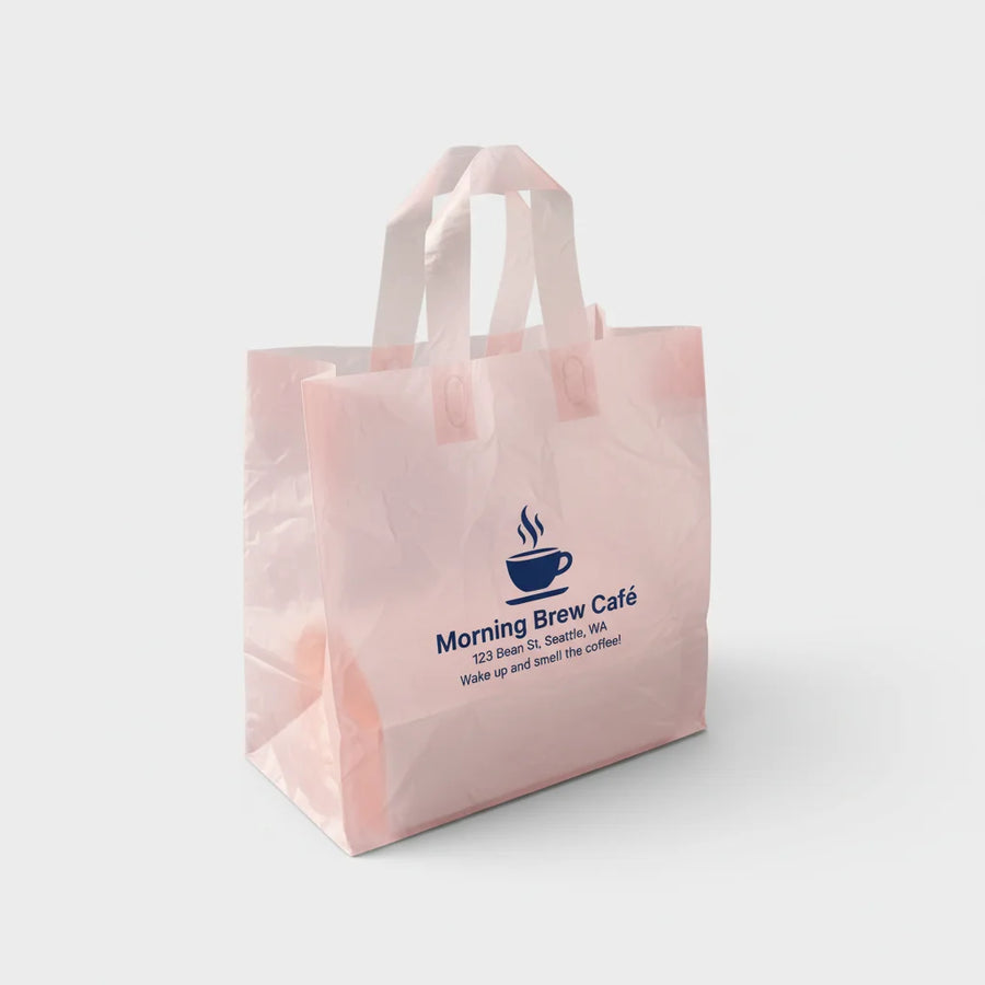 Custom HDPE Pink Shopping Bags Wholesale | Food-Grade Moisture Proof 1000 MOQ