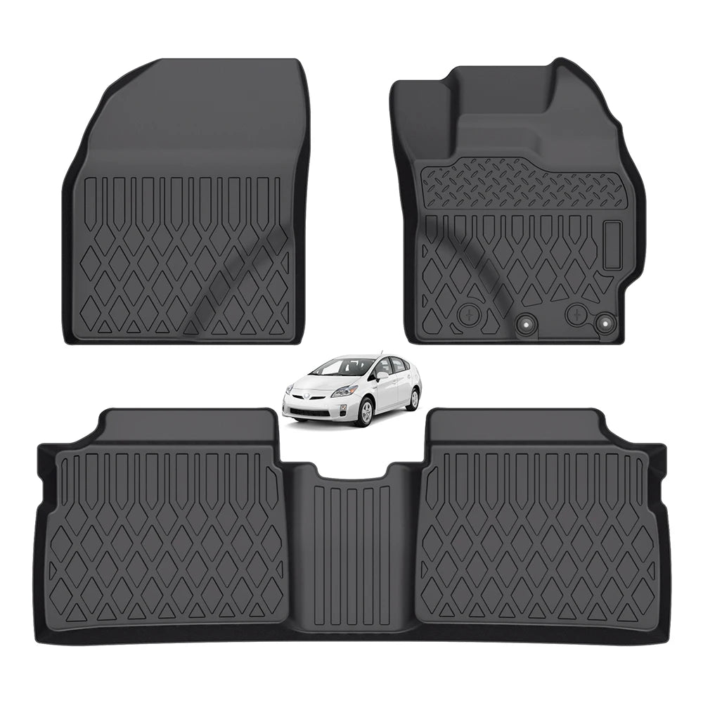 Custom Fit All Weather 3D TPE Floor Mat Set for Toyota Prius Alpha Harrier Prius 30 Crown