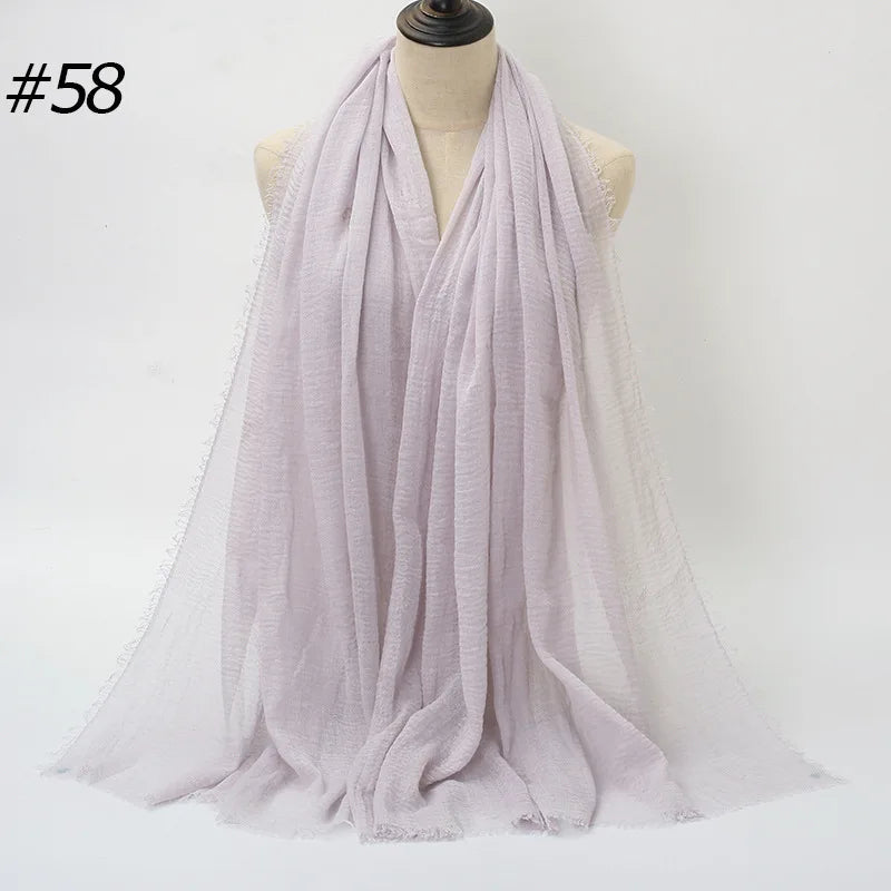 Wholesale Polyester Scarves: 105 Colors, 10-Day Lead, 90x180cm | Spring/Summer Women's Fashion