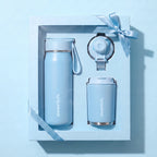 Insulated Water Bottle Set with Logo | 18/8 Steel | 12-24 Hour Insulation