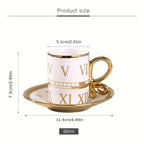 Custom Porcelain Coffee Cup | Luxury Espresso Cup Saucer Set