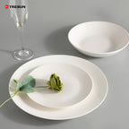 Custom Porcelain Plates | 24 MOQ | Dishwasher/Microwave Safe