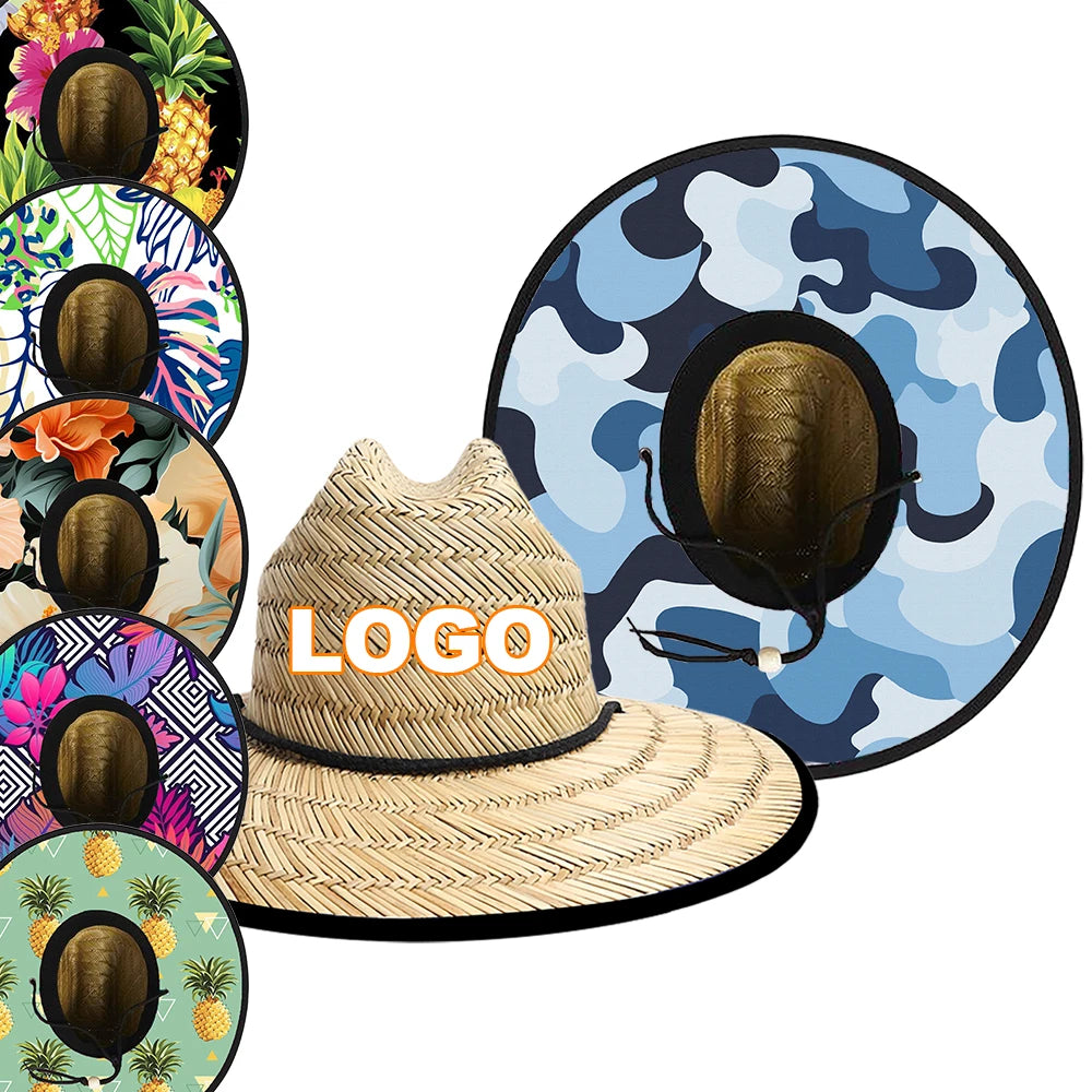 Custom Straw Lifeguard Hats with Logo | 1 MOQ BSCI Certified