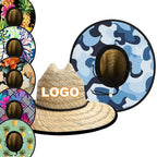 Custom Natural Grass Wide Brim Hats | 50-Piece MOQ & 5-Day Lead Time | Beach & Lifeguard Sun Hats